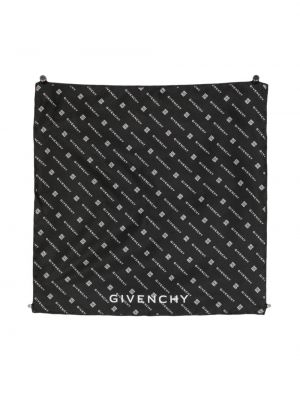 Zīda šalle ar apdruku Givenchy melns