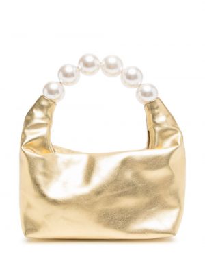 Τσάντα με μαργαριτάρια Vanina χρυσό
