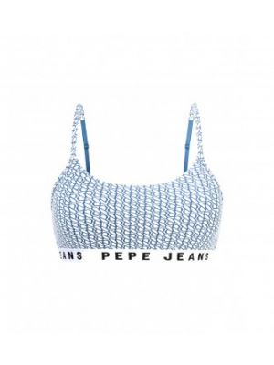 Soutien-gorge bralette à imprimé Pepe Jeans bleu