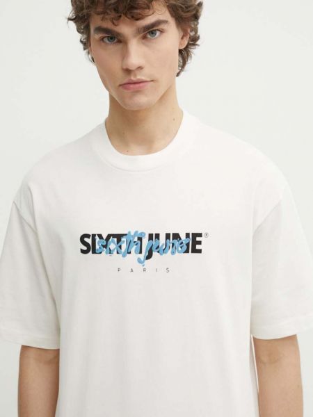 Pamučna majica Sixth June bež