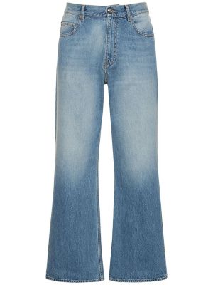 Jeans bootcut en coton large Bluemarble bleu