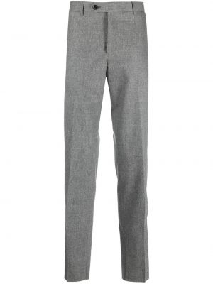 Rovné kalhoty Moorer šedé