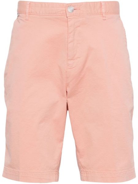 Pamučne bermuda kratke hlače Boss ružičasta