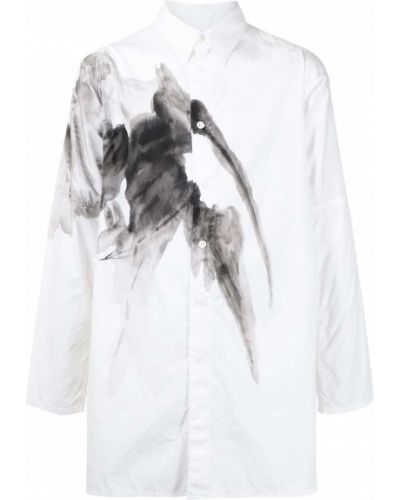 Camisa con estampado Yohji Yamamoto blanco