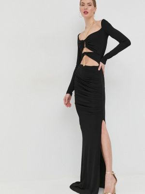 Elisabetta Franchi ruha fekete, maxi, testhezálló