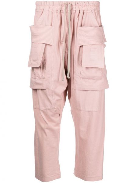„cargo“ stiliaus kelnės Rick Owens Drkshdw rožinė