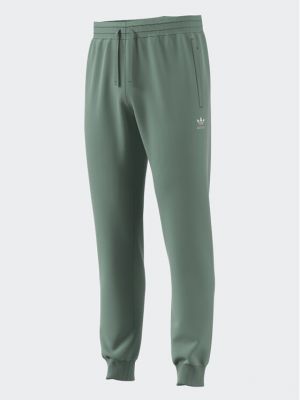 Спортни панталони slim Adidas зелено