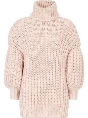 Jersey de cuello vuelto de tela jersey Fendi rosa
