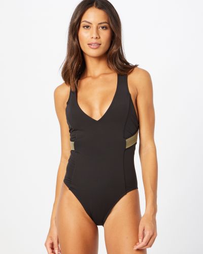Vientisas maudymosi kostiumėlis Calvin Klein Swimwear Plus juoda