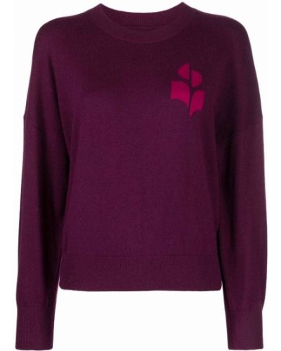 Jersey de punto con estampado de tela jersey Isabel Marant étoile violeta