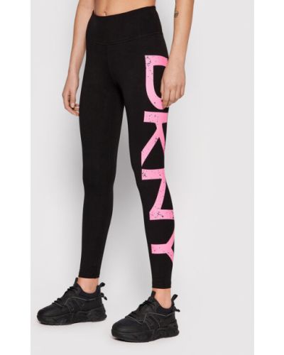 DKNY Sport Leggings DP1P2976 Fekete Slim Fit