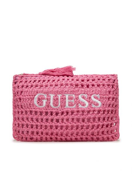 Kozmetička torbica Guess ružičasta
