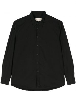 Βαμβακερό πουκάμισο Nili Lotan μαύρο
