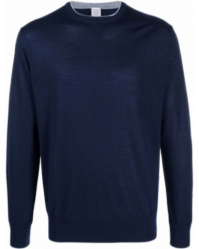 Jersey de tela jersey de cuello redondo Eleventy azul