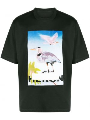 T-shirt con stampa Heron Preston verde