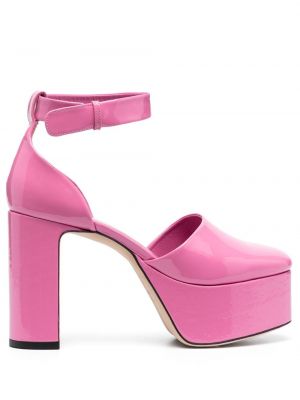 Полуотворени обувки на платформе By Far розово