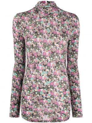 Trykt floral lang topp Isabel Marant rosa