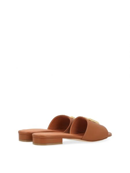 Sandalias de cuero Via Roma 15 marrón