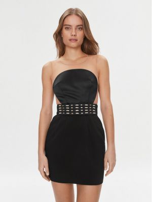 Κοκτέιλ φόρεμα Elisabetta Franchi μαύρο