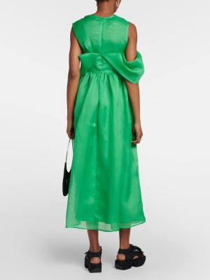 Šilkinis midi suknele Cecilie Bahnsen žalia