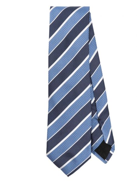 Selyem nyakkendő Boss kék