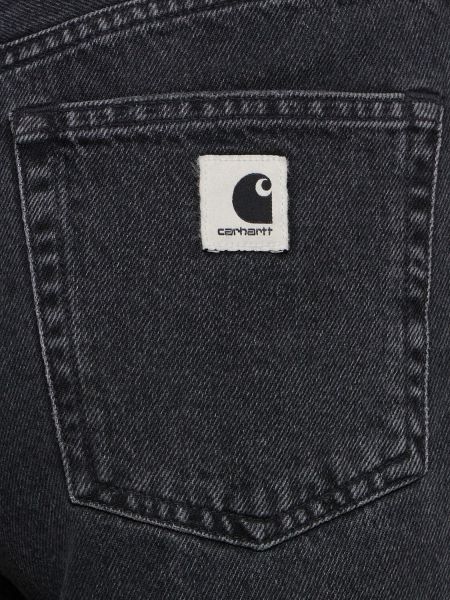 Voľné priliehavé džínsy s vysokým pásom Carhartt Wip čierna
