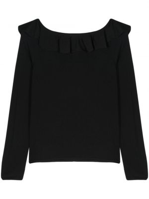Pullover mit rüschen Semicouture schwarz