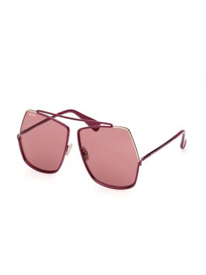 Okulary przeciwsłoneczne Max Mara fioletowe