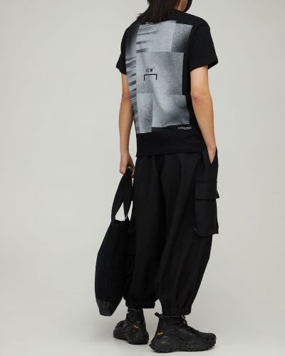 Camiseta de algodón con estampado A-cold-wall* negro