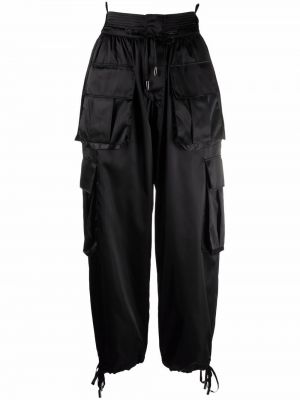 Pantalones cargo de cintura alta Dolce & Gabbana negro