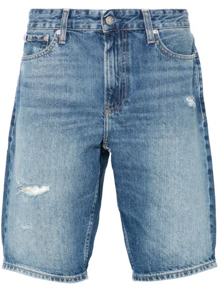 Džinsa šorti Calvin Klein Jeans zils