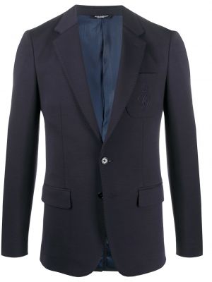 Blazer con bordado con botones Dolce & Gabbana azul