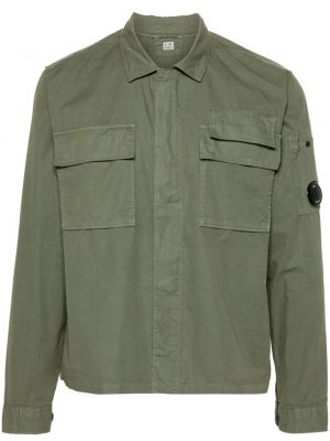 Košile na zip C.p. Company zelená