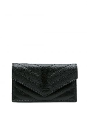 Peňaženka na zips Saint Laurent čierna