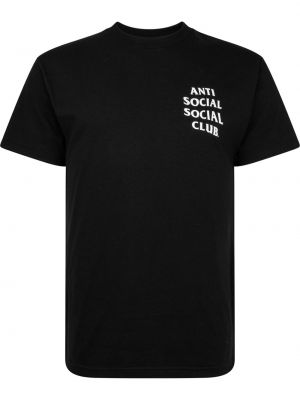 Футболка с принтом Anti Social Social Club, черный