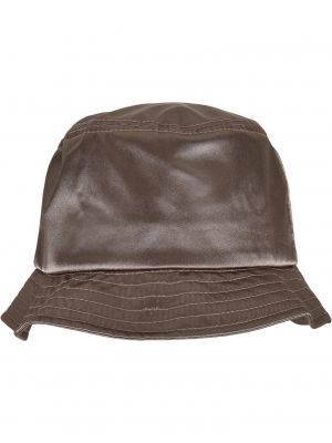Saténový klobouk Urban Classics Accessoires hnědý