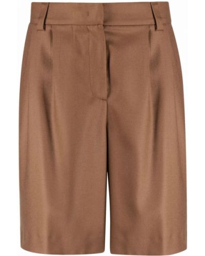 Pantalones cortos de cintura alta Pt01 marrón