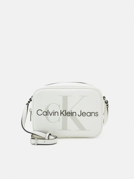 Torba na ramię Calvin Klein Jeans biała
