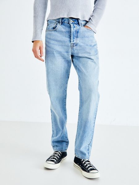 Прямые джинсы со стразами Redefined Rebel синие