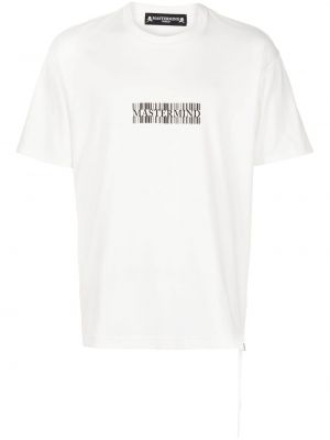 Памучна тениска с принт Mastermind World бяло