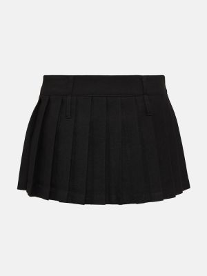 Mini falda plisada The Frankie Shop negro