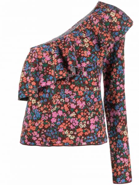 Floral en-skulder topp Philosophy Di Lorenzo Serafini brun