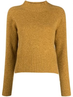 Плетен пуловер Ymc жълто
