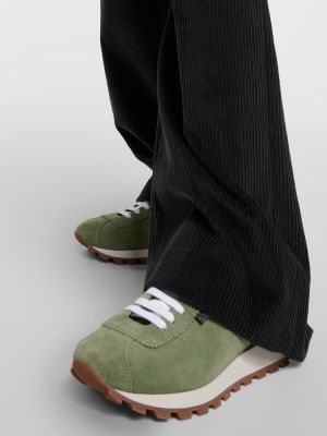 Sneakers σουέντ Brunello Cucinelli πράσινο
