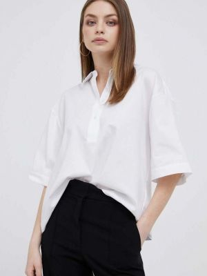 Памучна блуза Dkny бяло