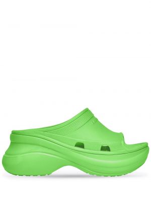 Sandale cu platformă Balenciaga verde