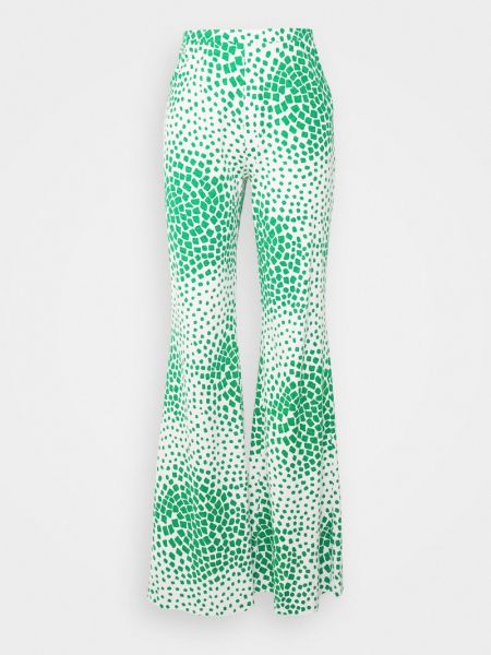 Spodnie Diane Von Furstenberg zielone