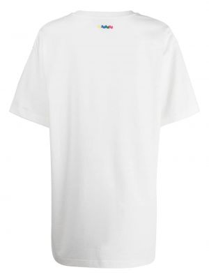 T-shirt mit stickerei mit print Bapy By *a Bathing Ape® weiß