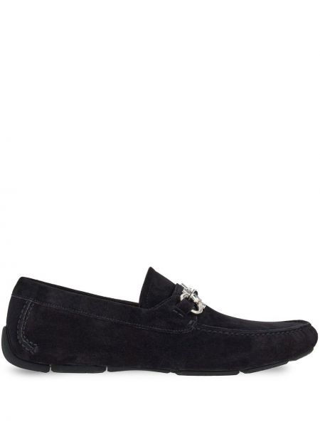 Loafers i mocka Ferragamo svart