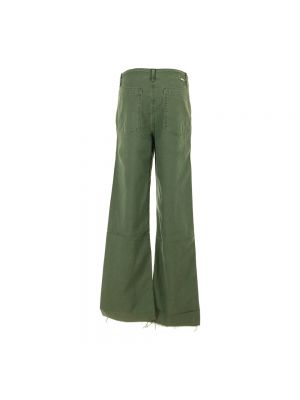 Pantalones bootcut Mother verde